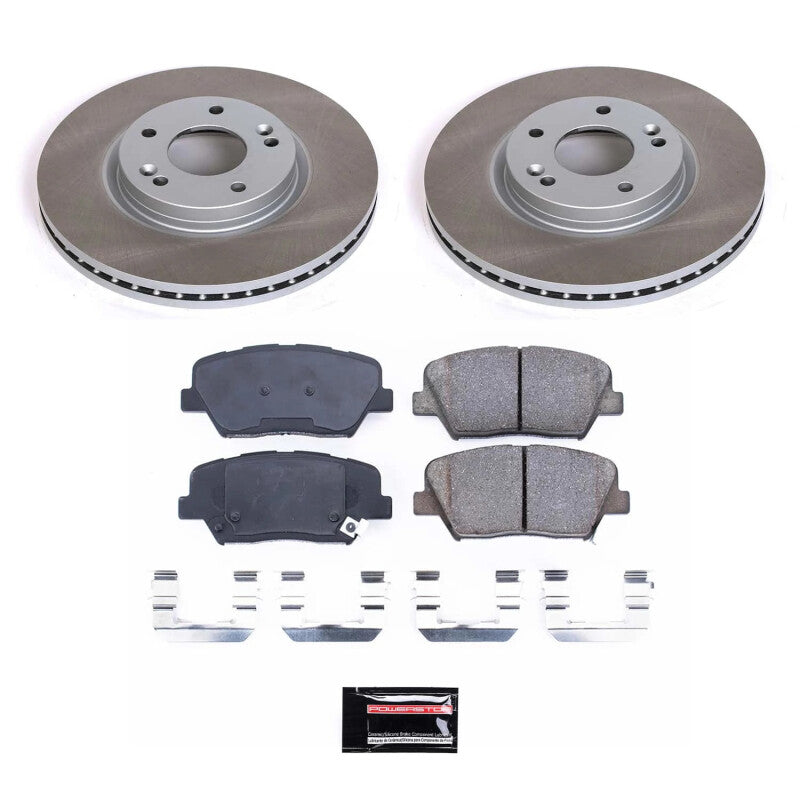 Power Stop 11-13 Kia Sorento Front Semi-Coated Rotor Kit