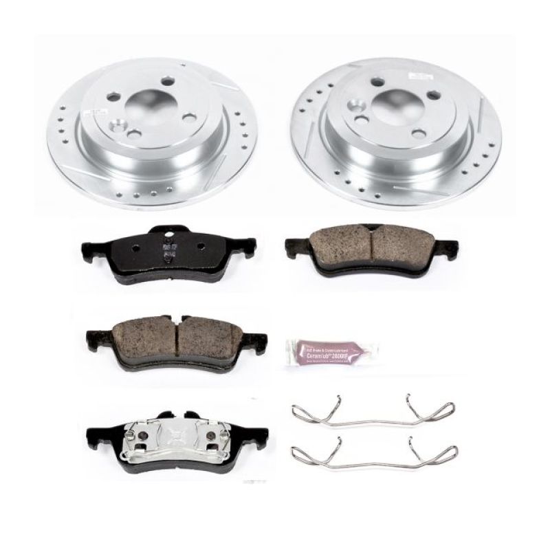 Power Stop 07-08 Mini Cooper Rear Z23 Evolution Sport Brake Kit