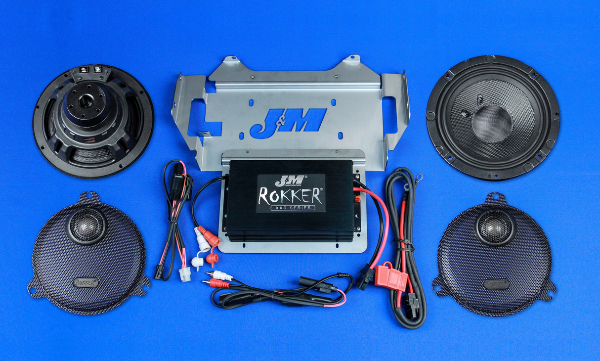 J&MRokker Xxr 350w-Rms 2-Sp Kit 14-18 Harley St/GldXXRK-350SP2-14SG