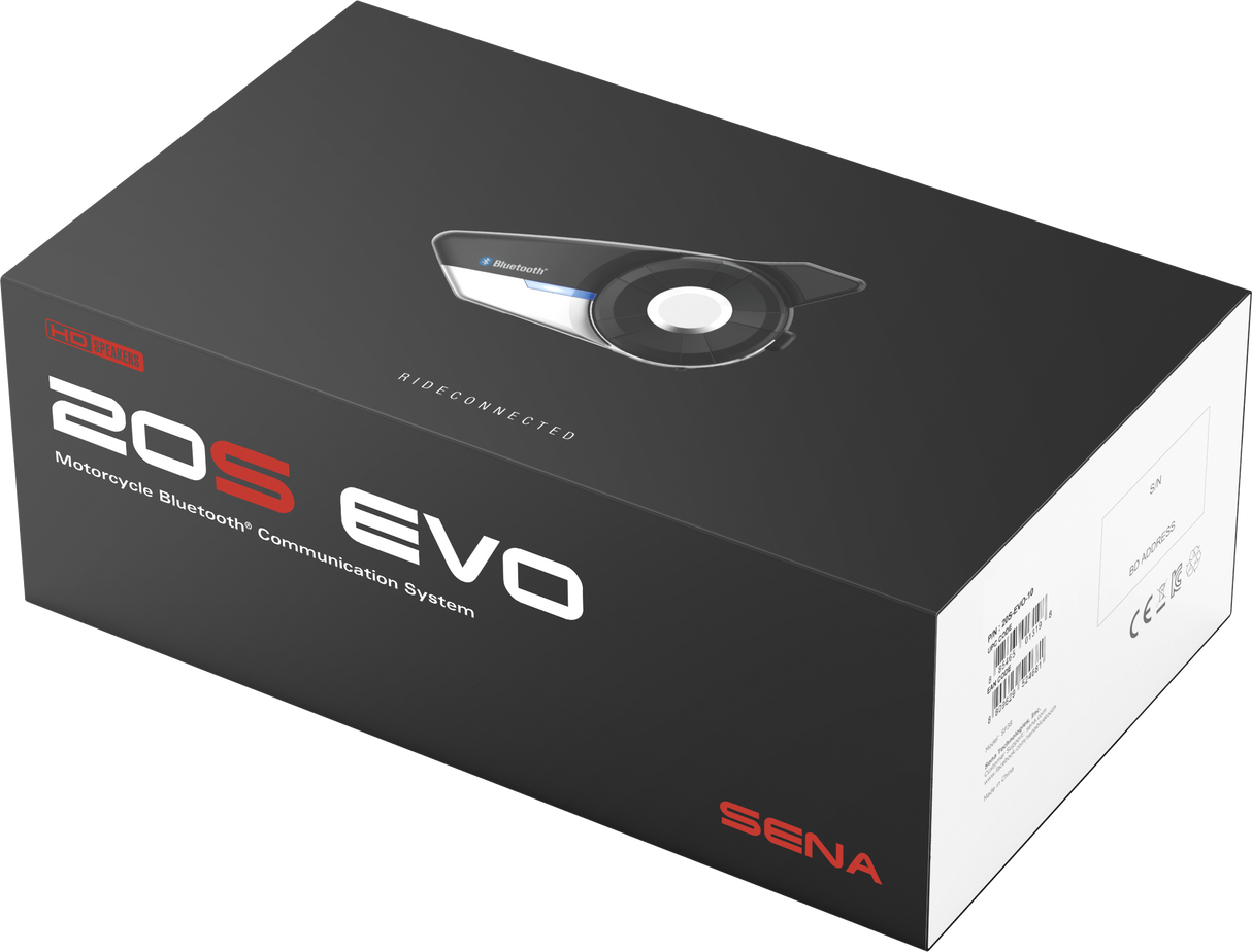 SENA 20s Evo Hd Bluetooth Comm System Single 20S-EVO-11