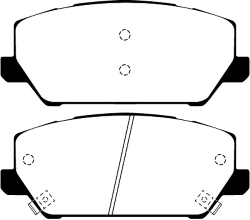 EBC 2019+ Hyundai Veloster (2nd Gen) 2.0L Turbo N Greenstuff Front Brake Pads DP22343