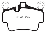 EBC 07-08 Porsche 911 (997) (Cast Iron Rotor only) 3.6 Carrera 2 Yellowstuff Front Brake Pads DP42029R