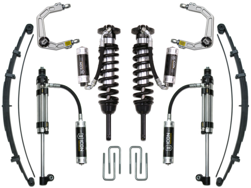 ICON 05-15 Toyota Tacoma 0-3.5in/16-17 Toyota Tacoma 0-2.75in Stg 10 Suspension System w/Billet Uca K53010