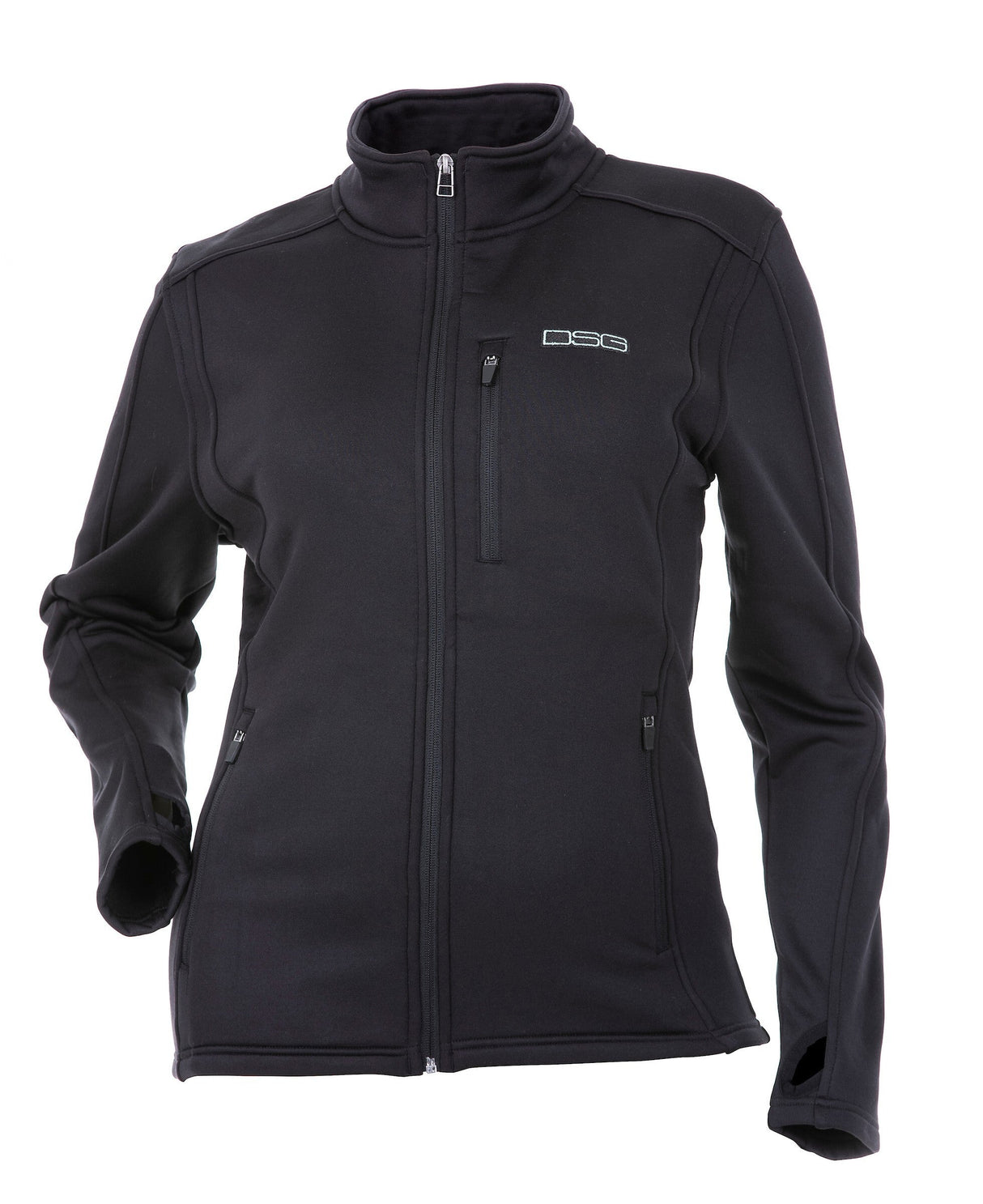 DSG Performance Fleece Zip Up Black Md 99409