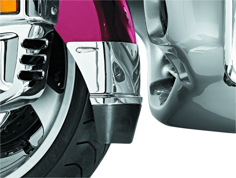 Kuryakyn Front Fender Extension With Mud Flap 01-17 Honda GL1800 Chrome 7352