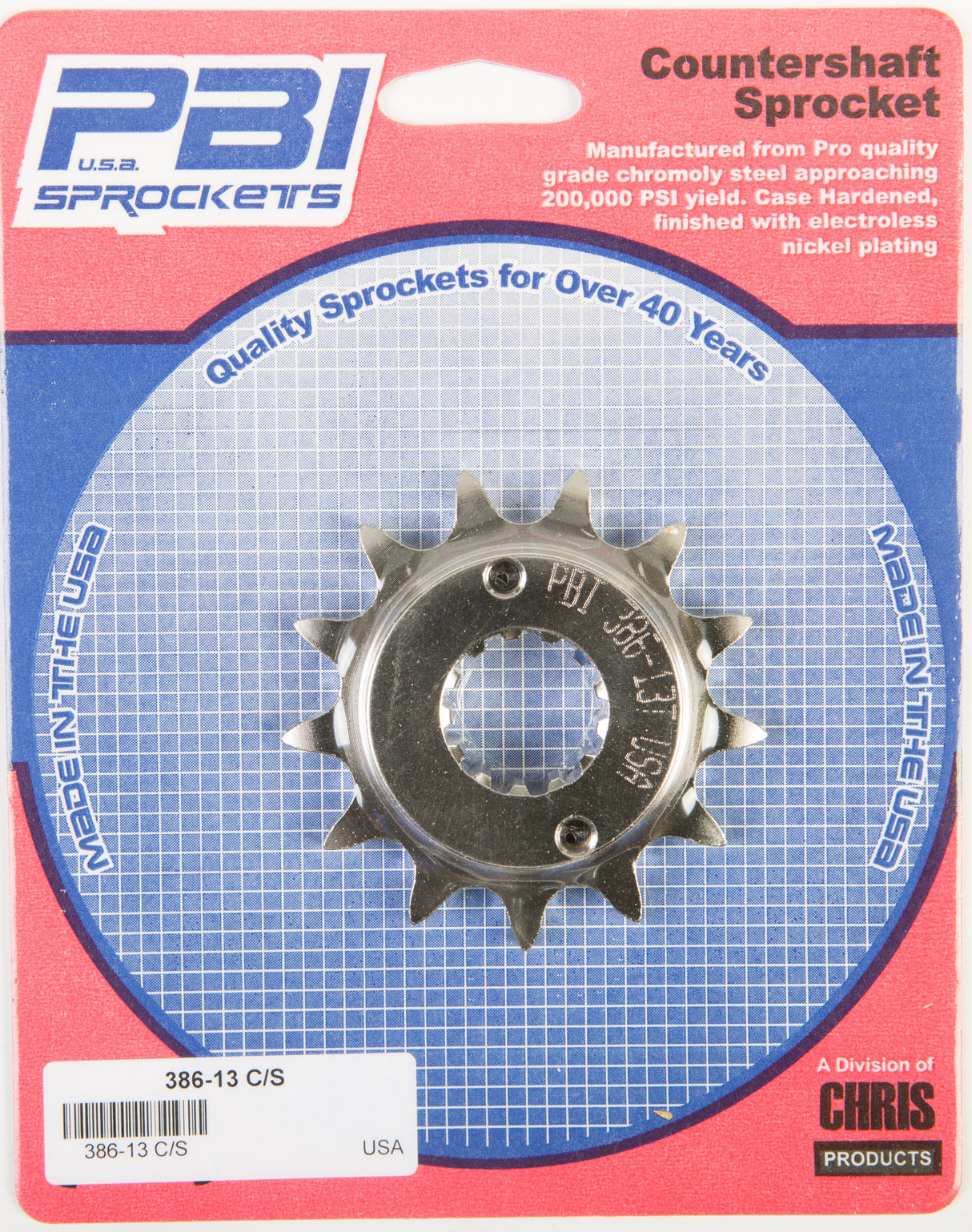 PBIFront Cs Sprocket Steel 13t-520 Hon386-13