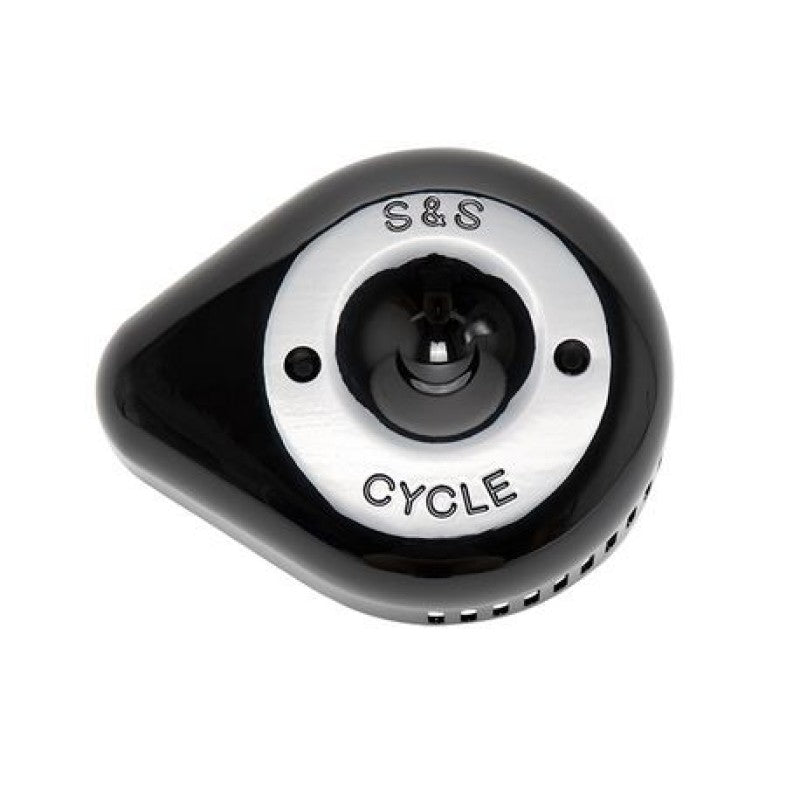 S&S Cycle Stealth Slasher Teardrop Air Cleaner Cover - Gloss Black 170-0533