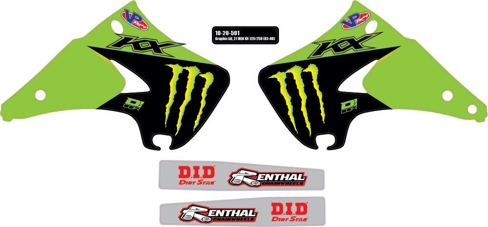 D-COR Graphic Kit 21 Monster Kaw 10-20-0501