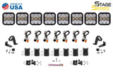 Diode Dynamics SS5 Pro Universal CrossLink 8-Pod Lightbar - Yellow Combo