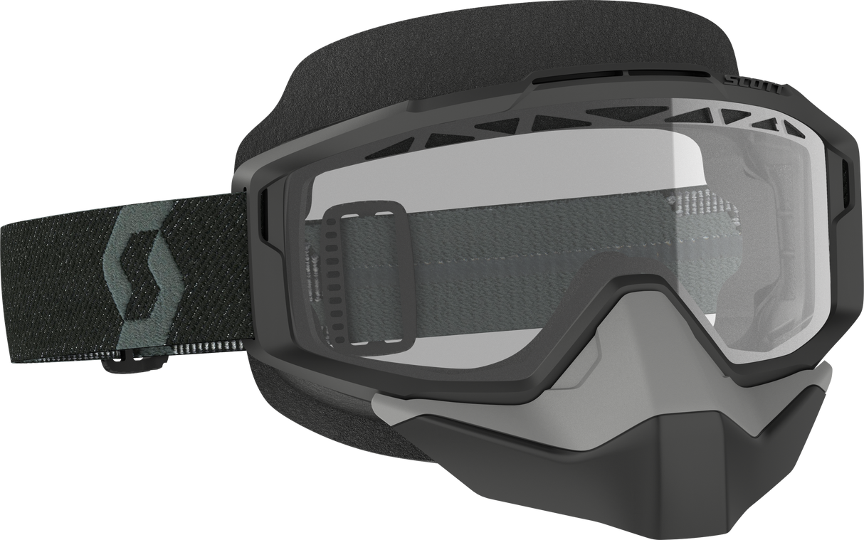 SCOTT Split Otg Snow Cross Goggle Black W/Clear 285543-0001043