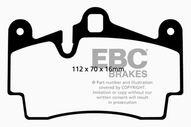 EBC 04-07 Porsche Cayenne 3.2 Redstuff Rear Brake Pads DP31474C