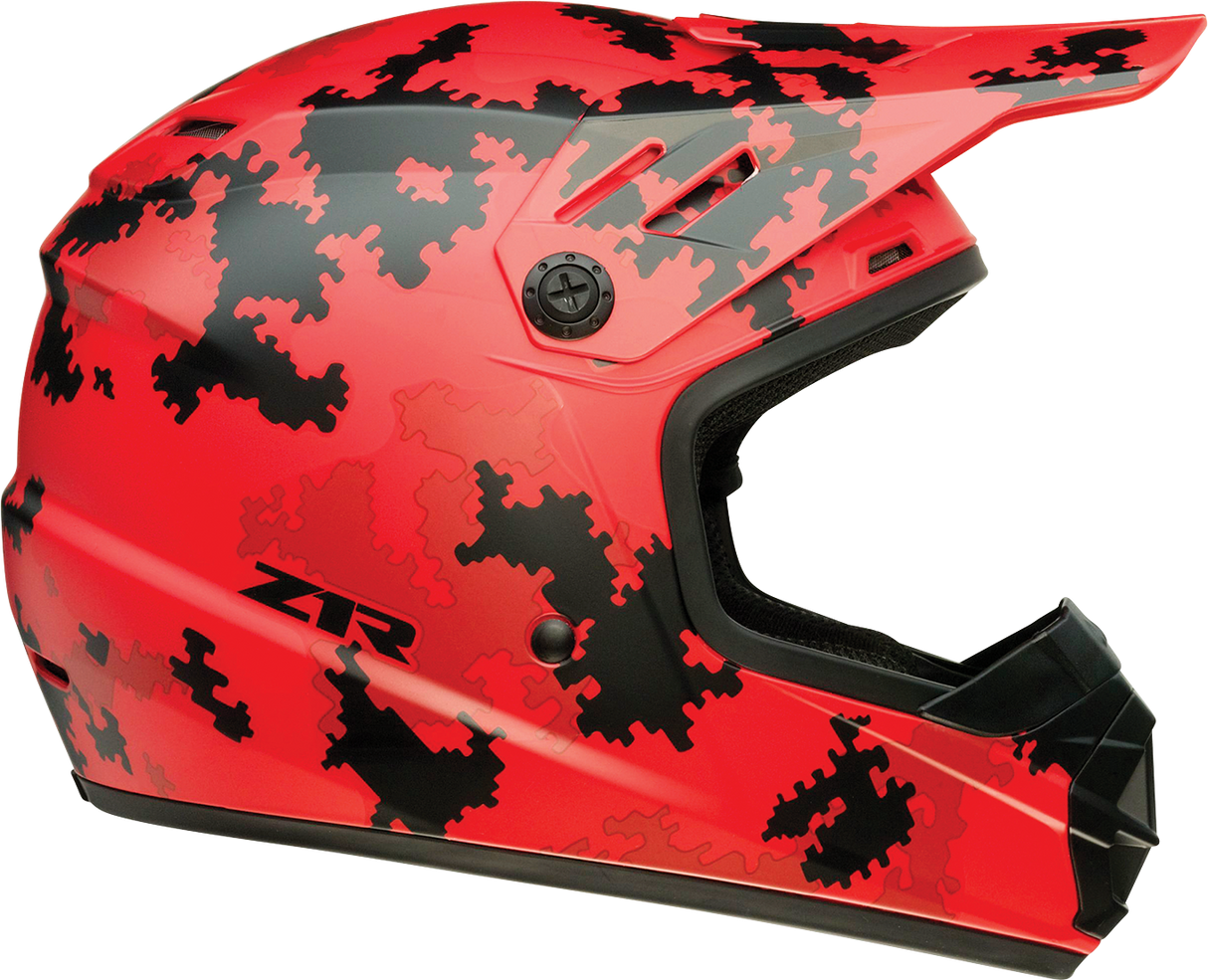 Z1R Youth Rise Helmet - Digi Camo - Red - Medium 0111-1461