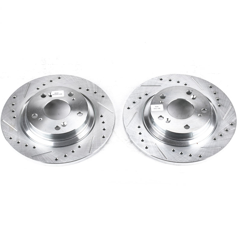 Power Stop 00-09 Honda S2000 Rear Evolution Drilled & Slotted Rotors - Pair JBR928XPR