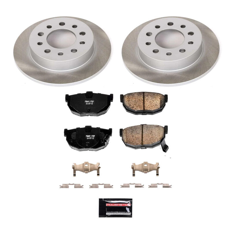 Power Stop 03-08 Hyundai Tiburon Rear Semi-Coated Rotor Kit