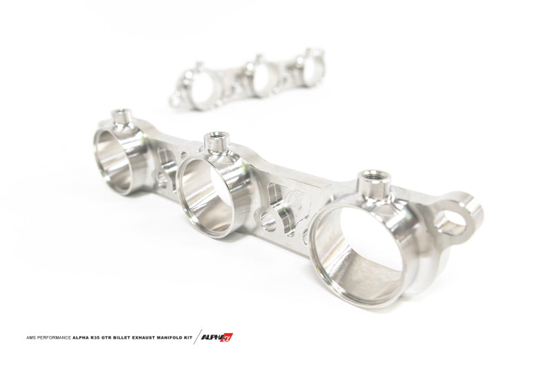 AMS Performance 2009+ Nissan R35 GT-R Billet Exhaust Manifold Flange Kit ALP.07.14.0015-1