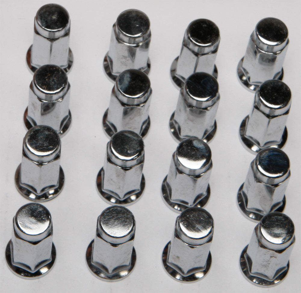 ITP 16/Pk 3/8"-24 Flat Base Chrome Lug Nuts ALUG11BX