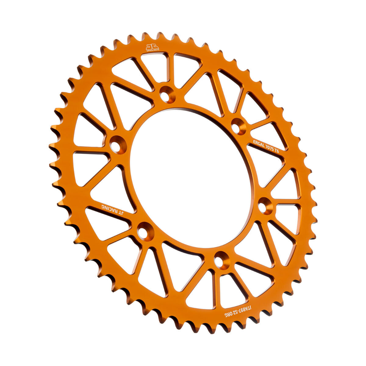 JTRear Racelite Sprocket Alum 52t-520 Org Hus/Husq/KtmJTA897.52ORG