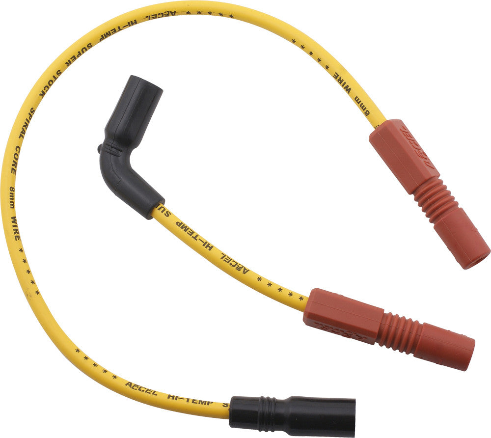 ACCEL Spiral Core Wire Set 8.0mm Yellow 171110Y