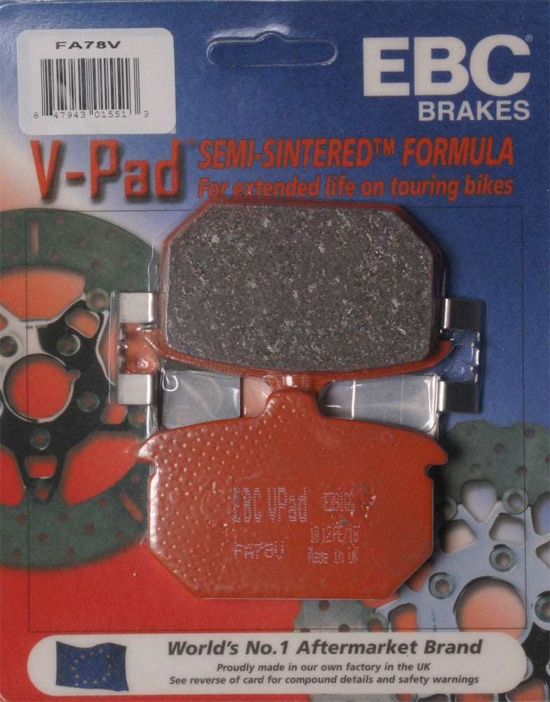 EBC Brake Pads Fa78v Semi-Sintered V Series FA78V