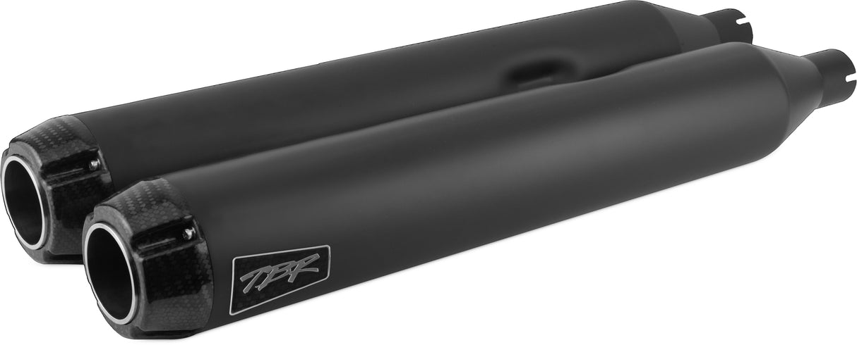 TBR Comp S Slip-On Touring M8 Black W/Carbon End Cap 005-4550499D-B