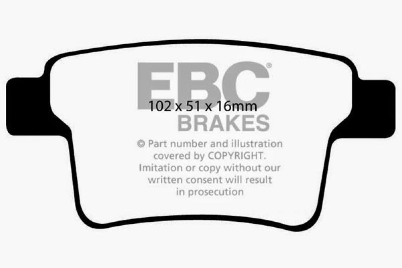 EBC 04-07 Ford Five Hundred 3.0 Yellowstuff Rear Brake Pads DP41731R