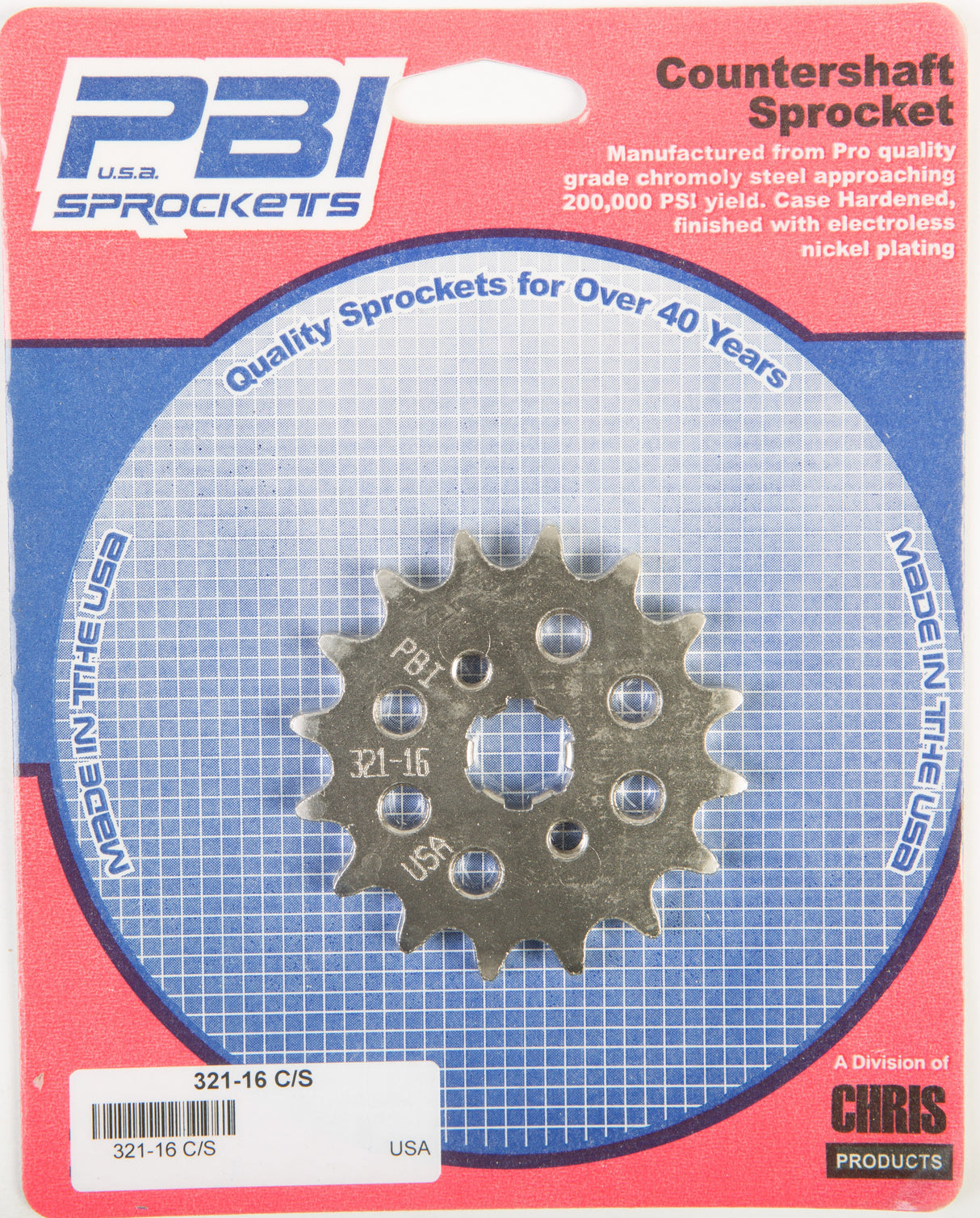 PBIFront Cs Sprocket Steel 16t-420 Hon321-16