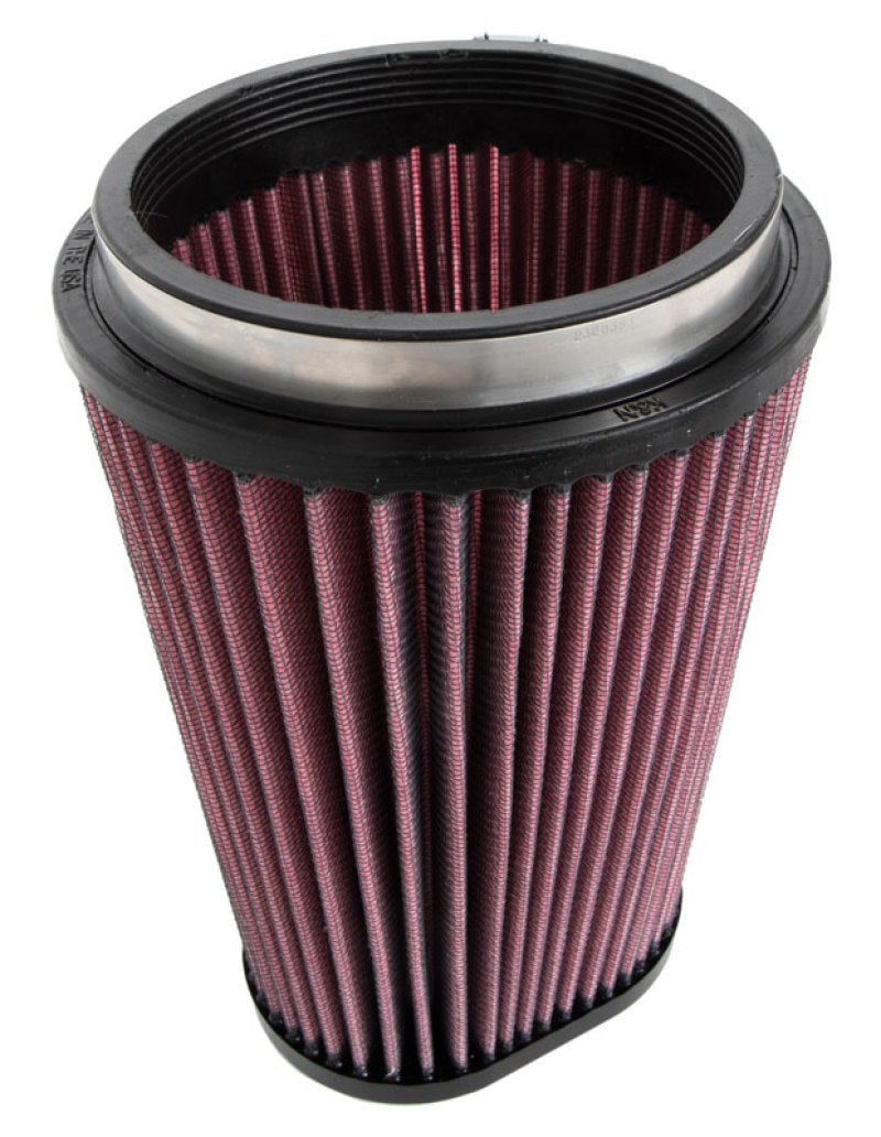 K&N Universal Round Clamp-On Air Filter 4-1/2in FLG, 5-7/8in B, 3-1/4in X 4-1/2in T, 8in H RU-1021