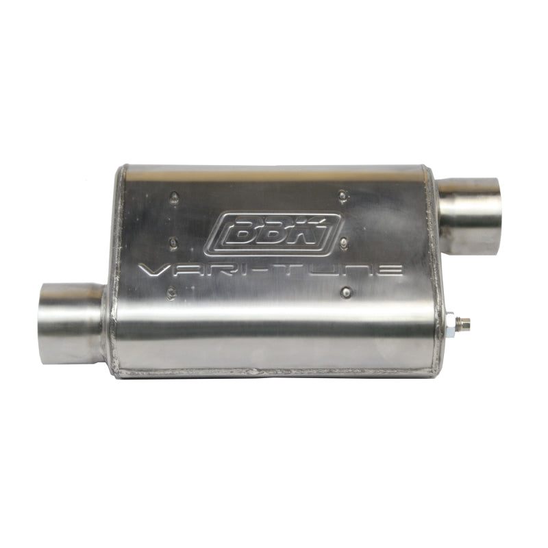 BBK VariTune Adjustable Performance Muffler 2-1/2 Offset/Offset Stainless Steel 31015