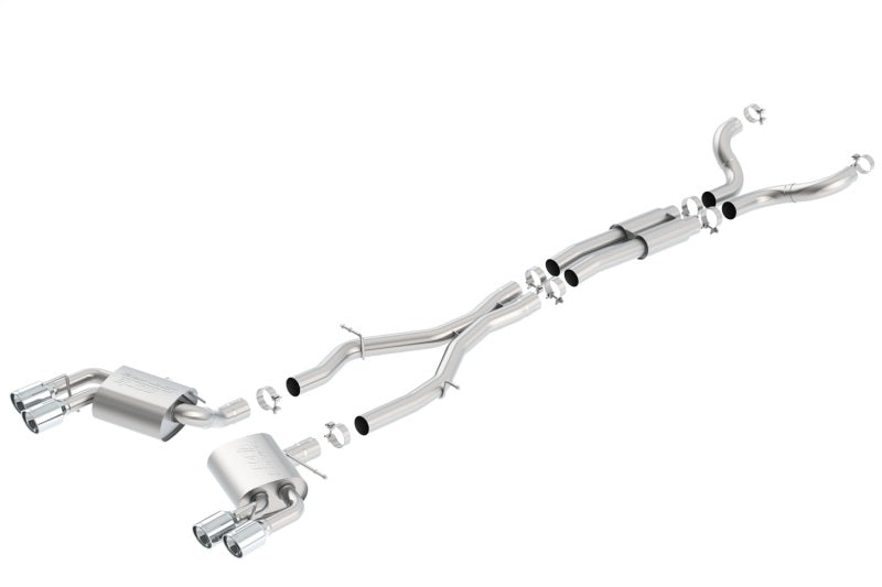 Borla 16-17 Camaro SS 6.2L Dual Tip Dual Split Rear Exit Dual Mode Catback Exhaust (NPP) 140687