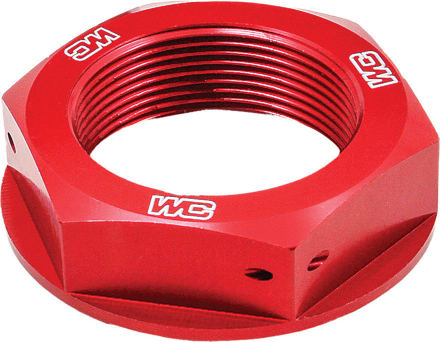 WORKS Steering Stem Nut (Red) 24-305