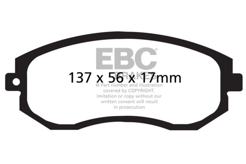 EBC 2012+ Subaru BRZ/FRS/86 2.0L Bluestuff Front Brake Pads DP51884NDX