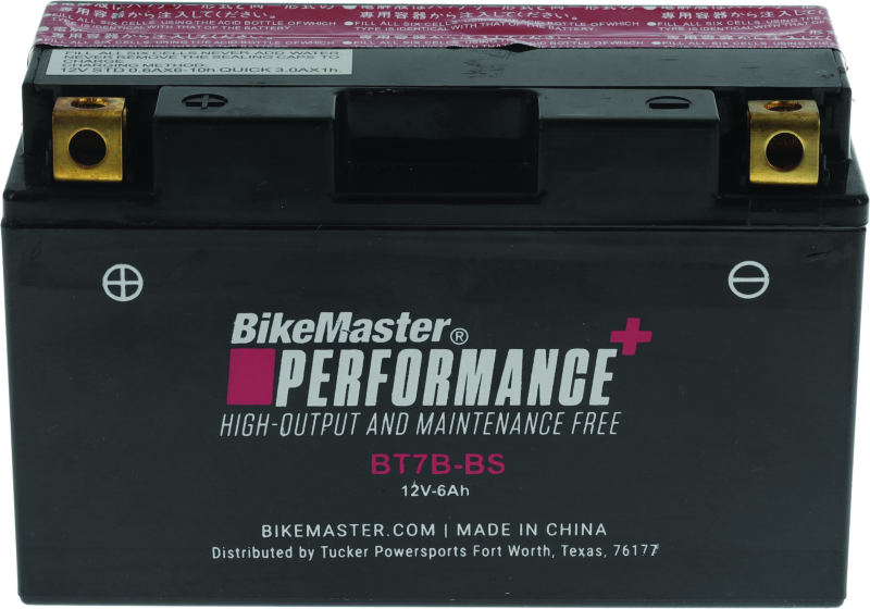 BikeMaster BT7B-BS Battery 781312