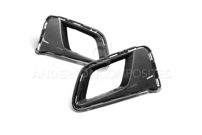 Anderson Composites 17-18 Chevrolet Camaro 1LE Carbon Fiber Type LE Air Duct Bezels AC-ADB17CHCAMZL-LE