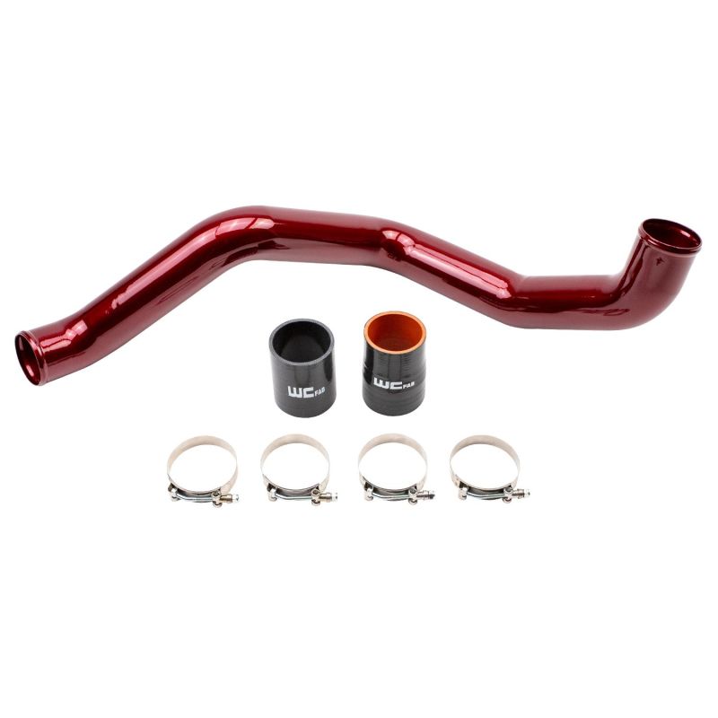 Wehrli 20-24 Chevrolet 6.6L L5P Duramax Driver Side 3in Intercooler Pipe - WCFab Red WCF100365-RED