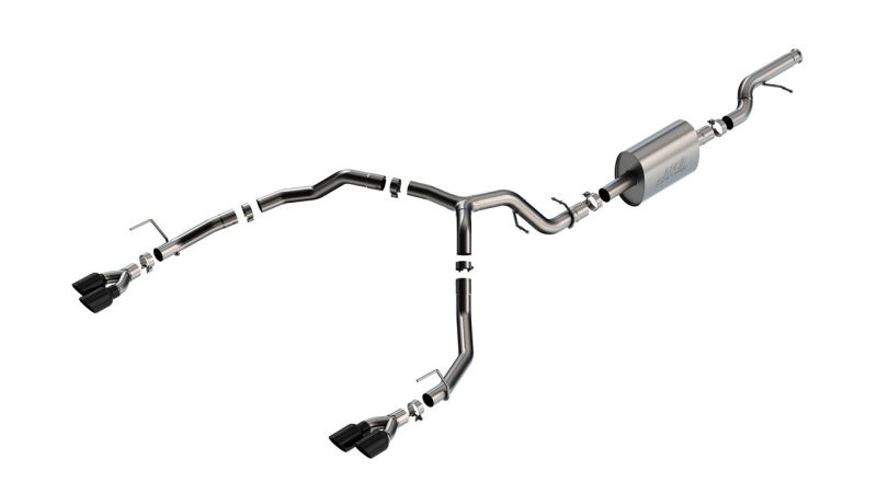 Borla 21-22 Chevy Tahoe 5.3L V8 2/4WD 4DR 3in/2.75in S-Type Cat-Back Exhaust w/ Black Chrome Tips 140857BC