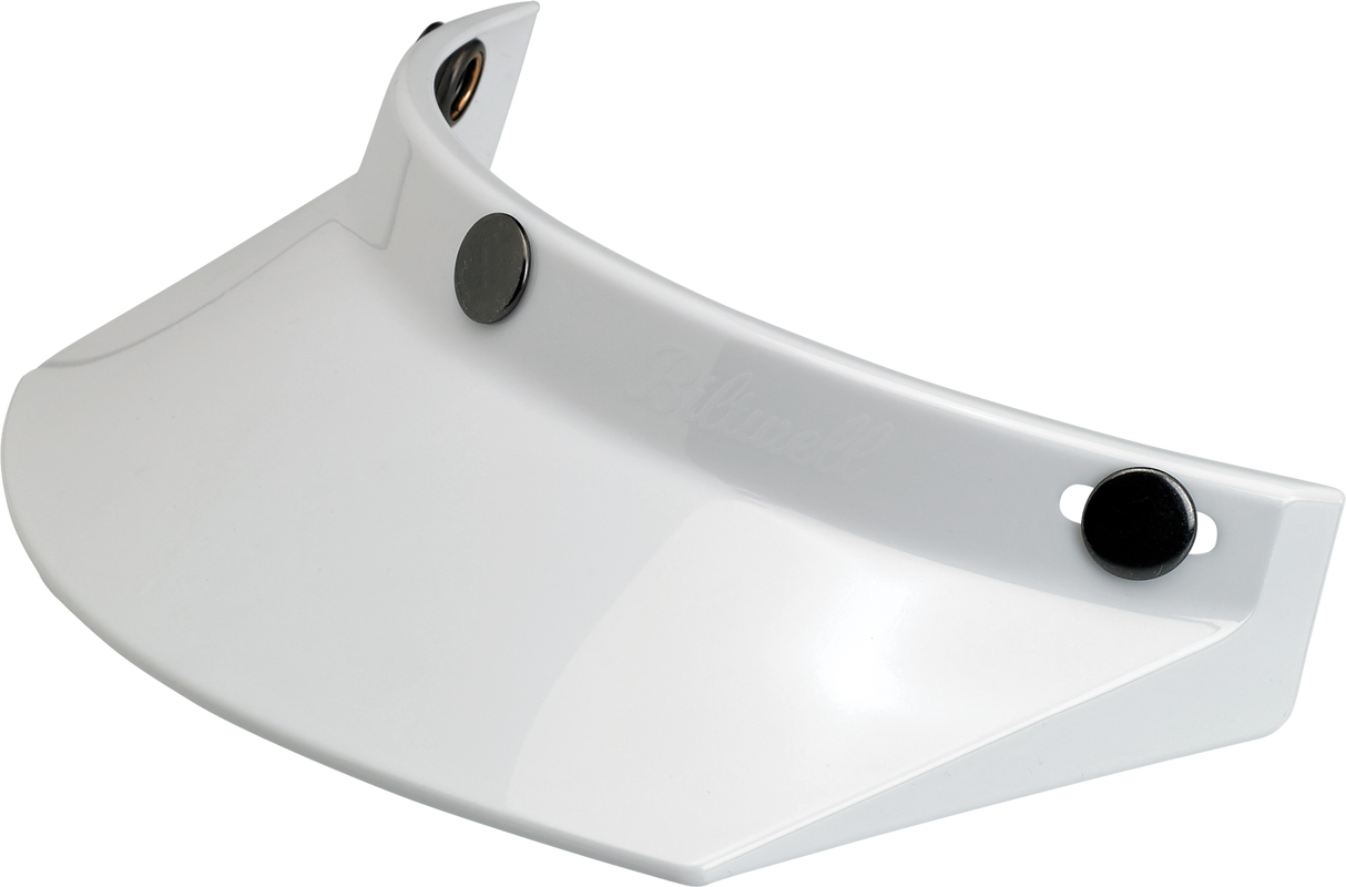 BILTWELL Moto 3-Snap Visor - White 2002-562