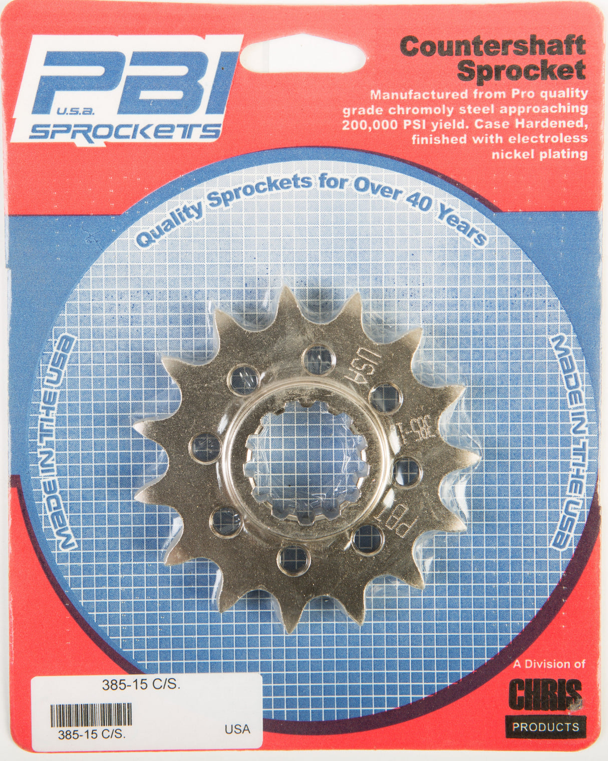 PBIFront Cs Sprocket Steel 15t-525 Hon385-15