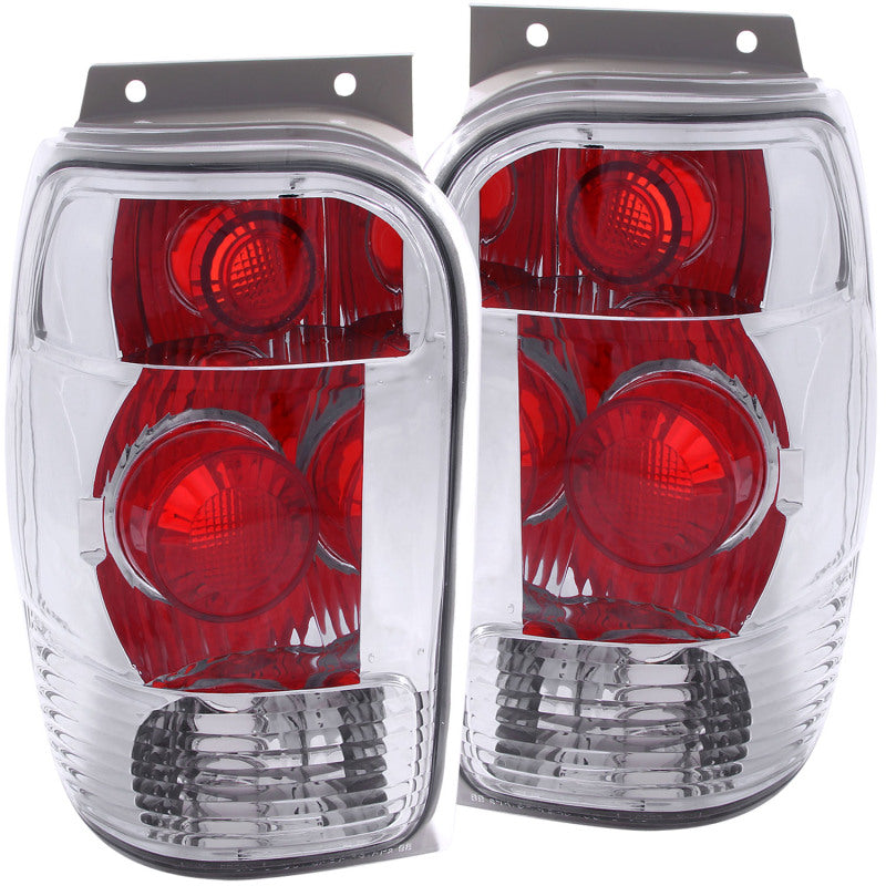 ANZO 1998-2001 Ford Explorer Taillights Chrome 211082