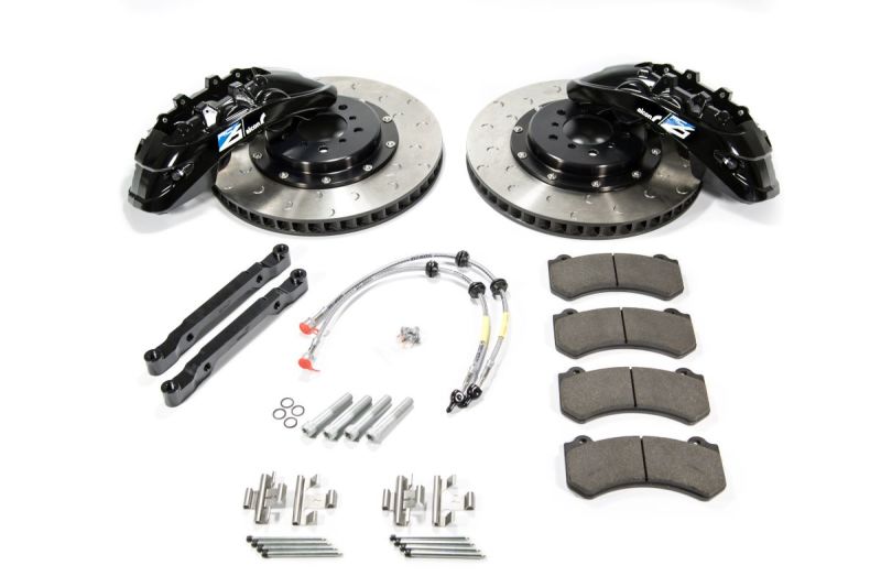 Alcon 2009+ Nissan GT-R R35 412x36mm Rotor Grey 6 Piston Caliper RC6 Front Axle Kit BKF7059ZG04