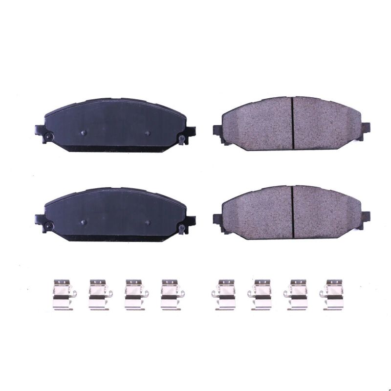 Power Stop 2019 Ram 1500 Front Z17 Evolution Ceramic Brake Pads w/Hardware 17-2179