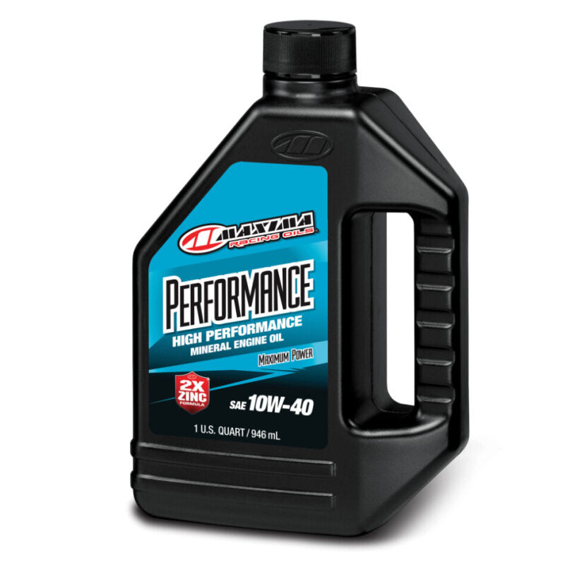 Maxima Performance Auto Performance 10W-40 Mineral Engine Oil -  Quart 39-34901