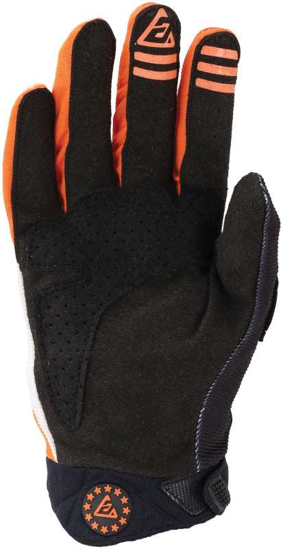 Answer 25 Peak Flo Gloves Black/Hyper Orange/White - XS 442800