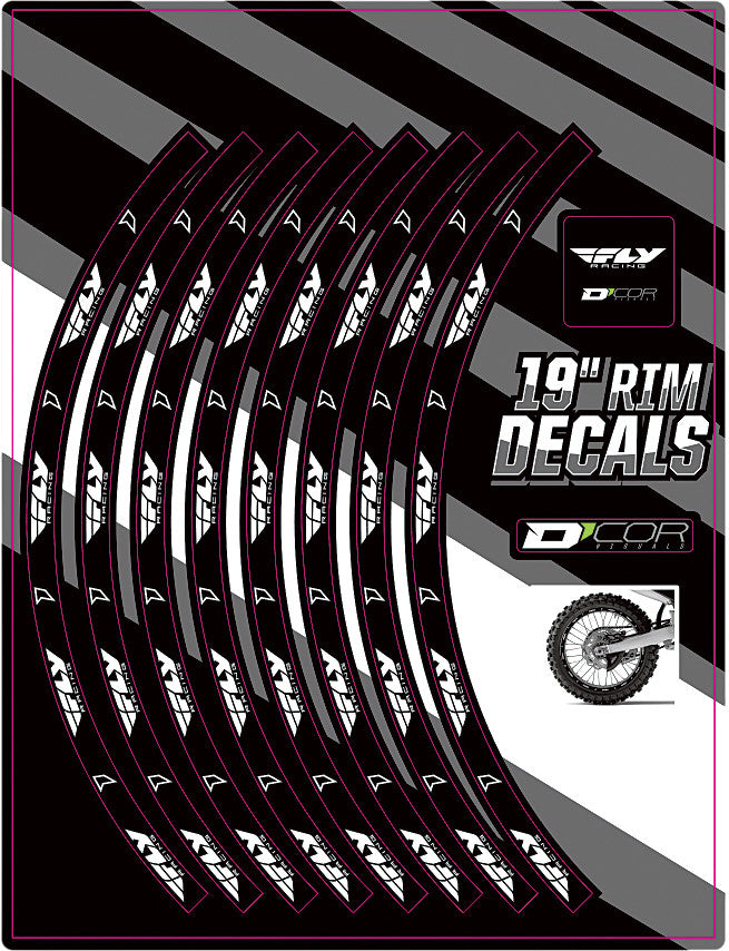 D-COR Rim Decals 19" Fly Logo Rear 40-80-211