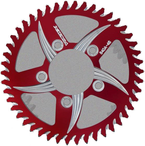 VORTEX Rear Cat5 Sprocket Aluminum 40t-520 Red Hon 245AZR-40