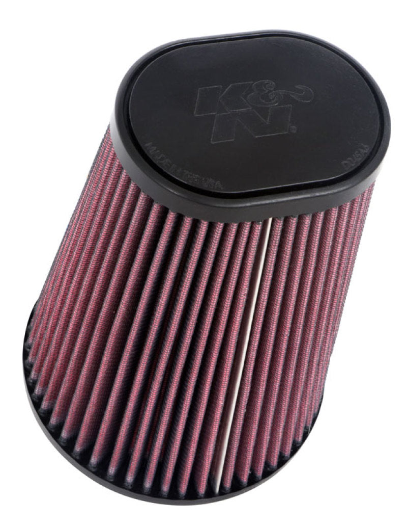 K&N Universal Round Clamp-On Air Filter 4-1/2in FLG, 5-7/8in B, 3-1/4in X 4-1/2in T, 8in H RU-1021