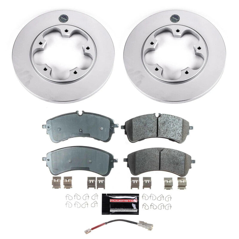 Power Stop 22-23 Ford Transit-350 Rear Z17 Coated Brake Kit