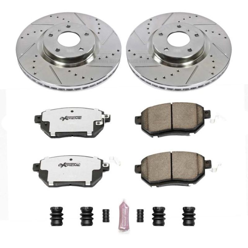 Power Stop 07-08 Nissan Maxima Front Z26 Street Warrior Brake Kit