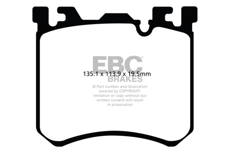 EBC 10-13 BMW X5M 4.4 Twin Turbo Redstuff Front Brake Pads DP32091C