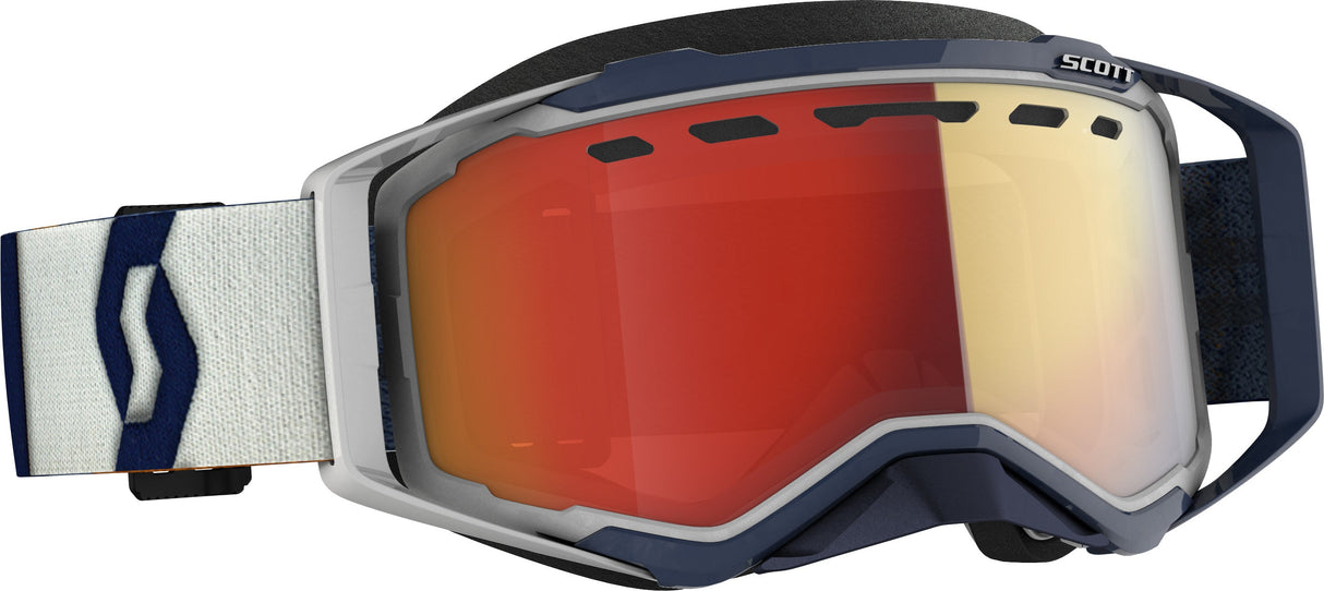 SCOTT Prospect Snwcrs Goggle Gry/Drk Blue Enhancer Red Chrome 272846-6359312