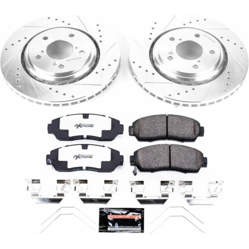 Power Stop 15-17 Honda Odyssey Front Z26 Street Warrior Brake Kit